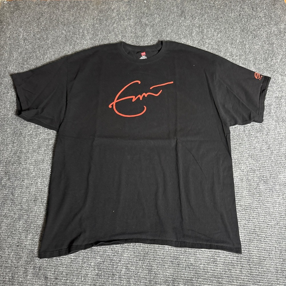 Eric Clapton North American Tour 2010 Black T Shirt Mens 2XL Hanes Cotton